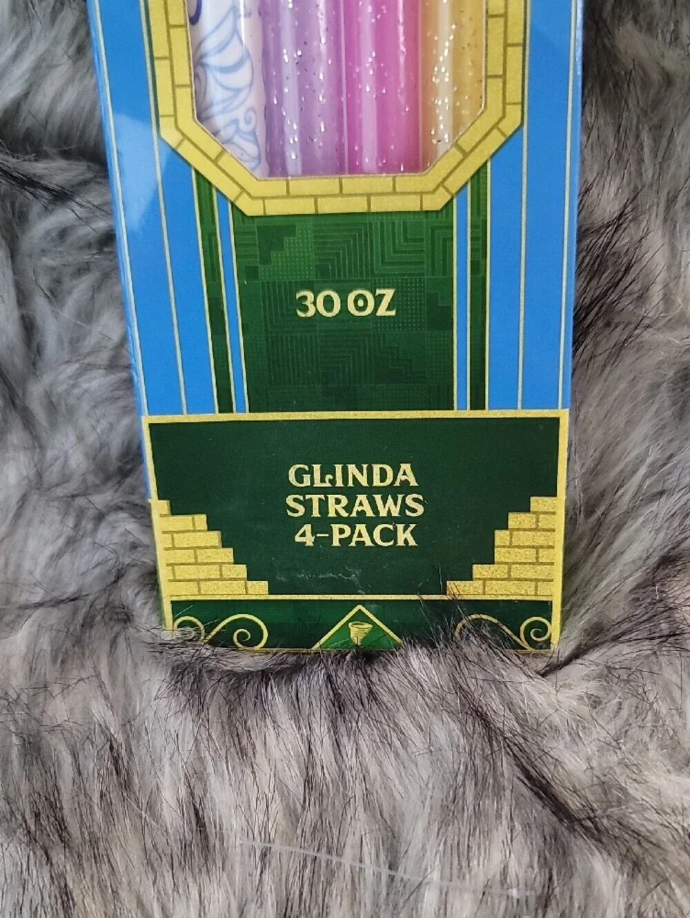Glinda Sparkle Straws 4-Pack - Pink